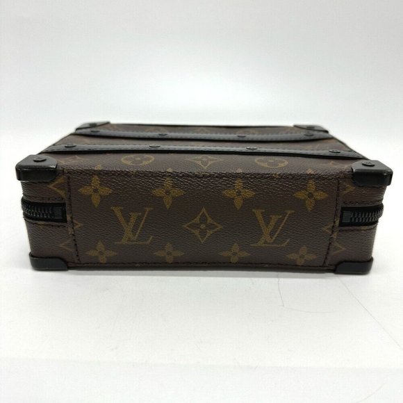 Authentic LOUIS VUITTON M45935 MonogramMacassar Handle soft Trunk Bag Shoulder B - Picture 4 of 12